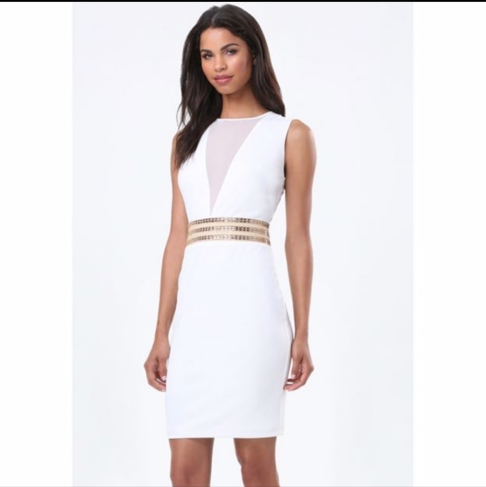 Bebe White cocktail dress